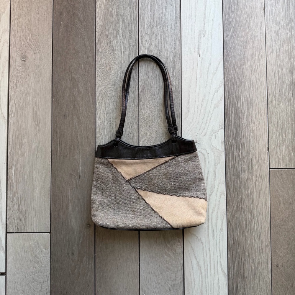 Victoria's Secret vintage y2k patchwork shoulder bag.